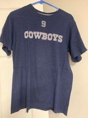 Nike Navy 'Cowboys' Graphic Tee with Number 9